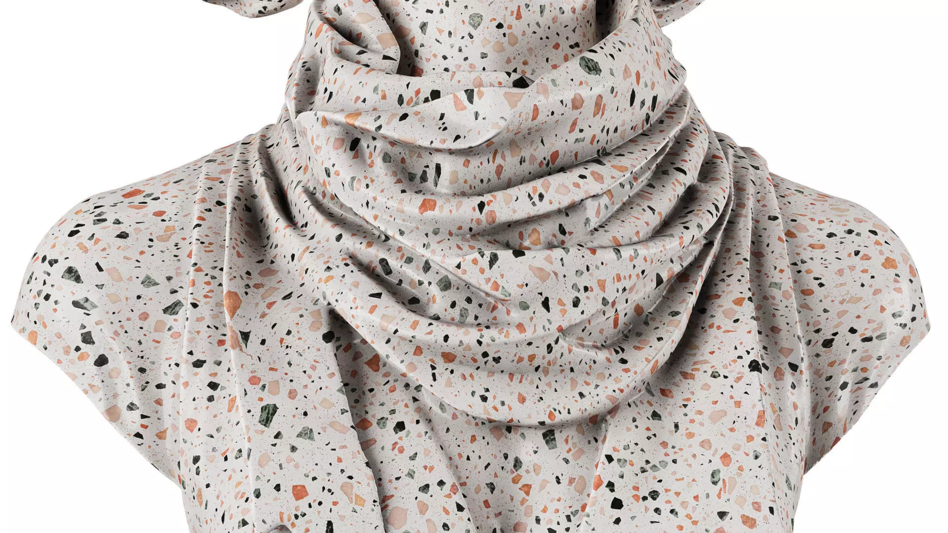 Female bust 3D model_5