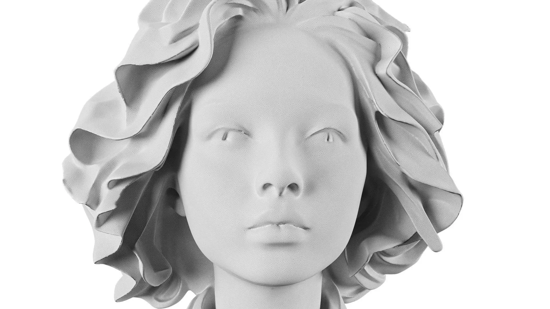 Female bust 3D model_7