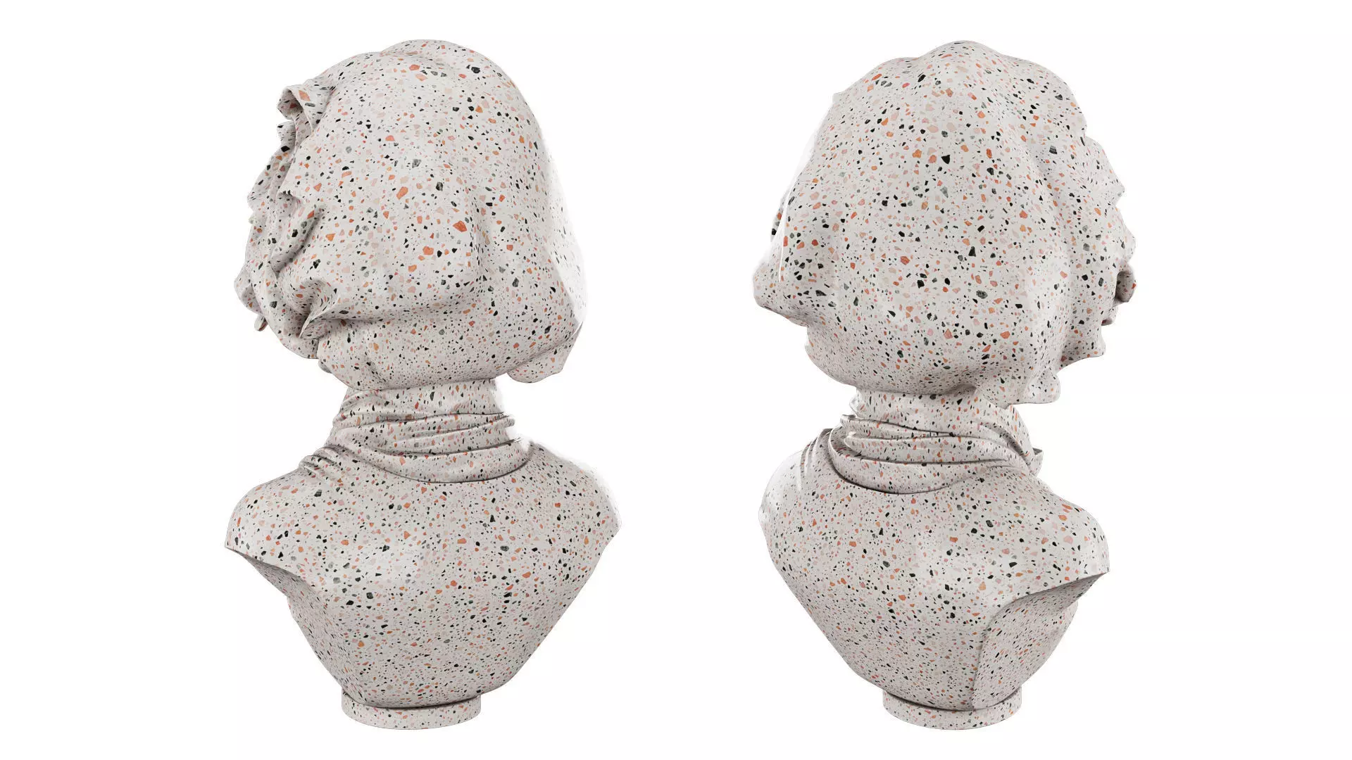 Female bust 3D model_3