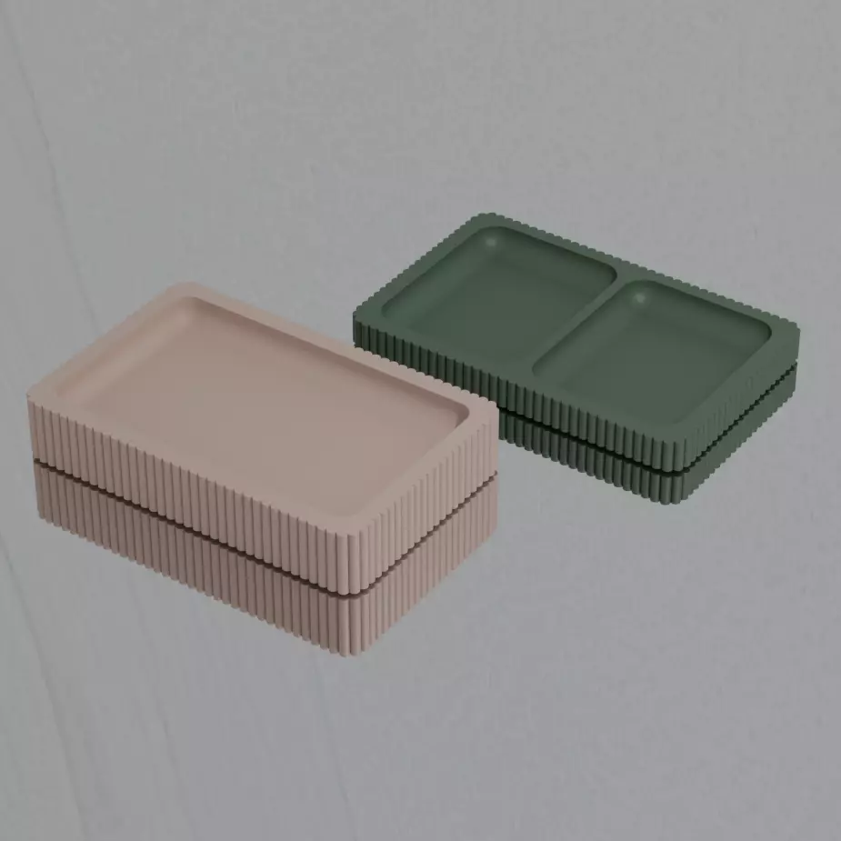 Elegant organizer trays Free 3D print model