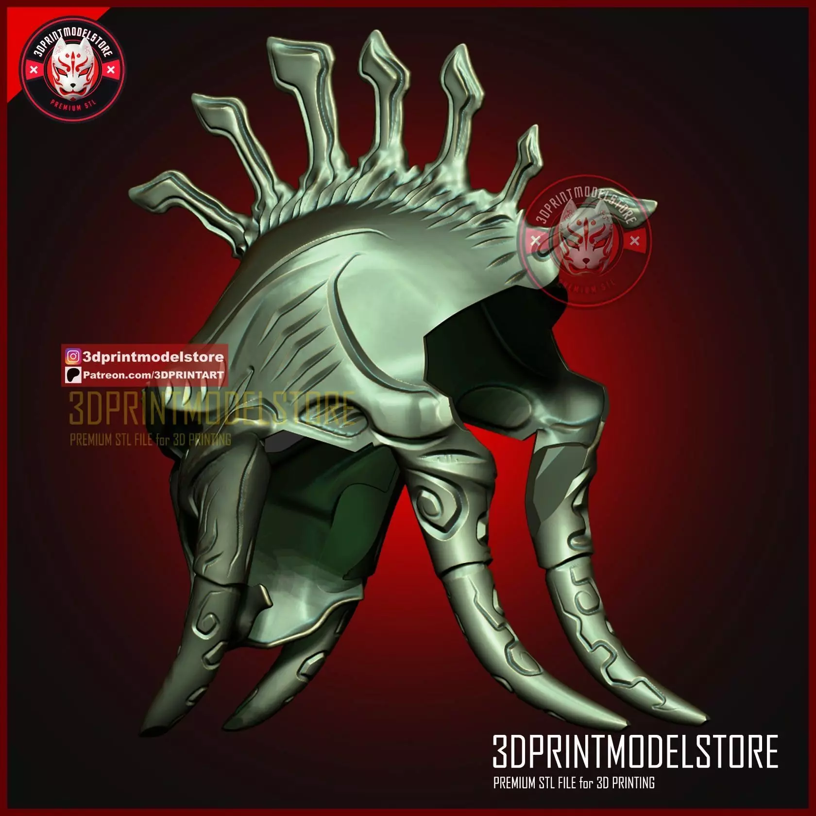 Predator Killer of Killers Cosplay Mask - Alien Halloween Helmet 3D print model_2