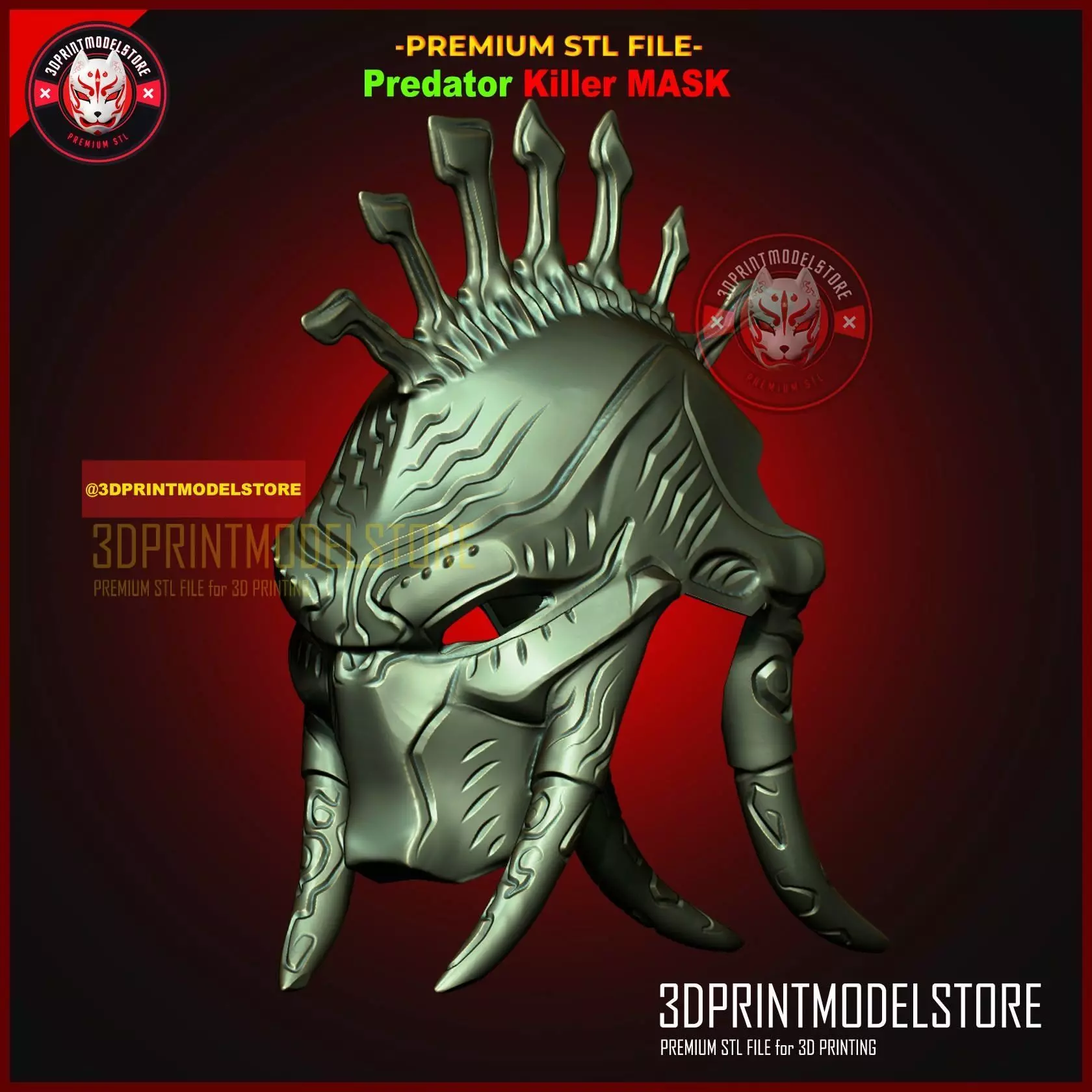 Predator Killer of Killers Cosplay Mask - Alien Halloween Helmet 3D print model_0