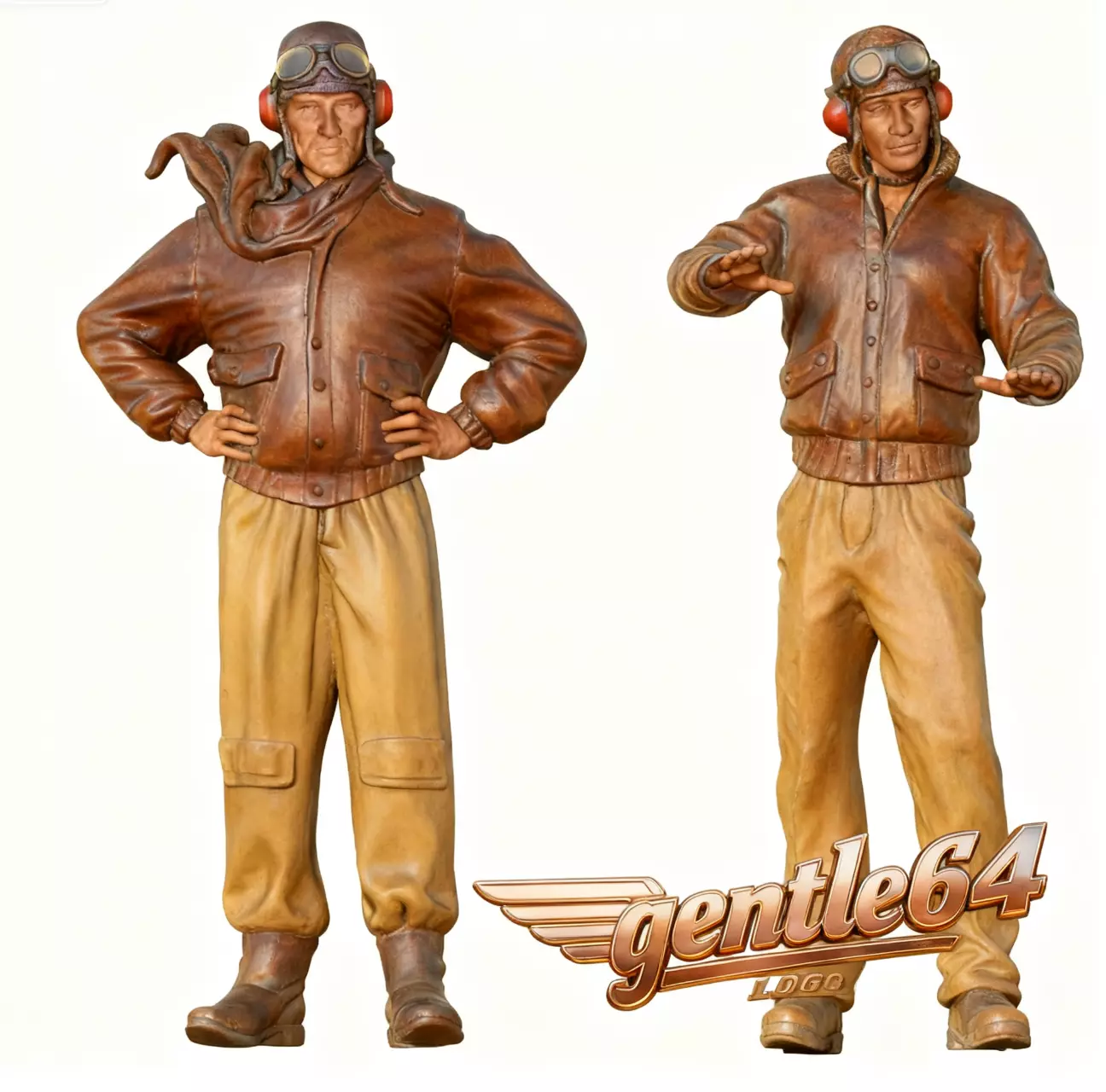 American fighter pilots in World War II 3D print model