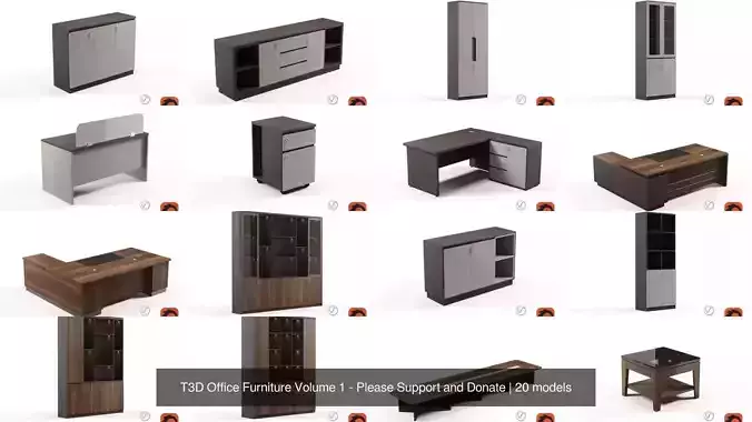 T3D Office Furniture Volume 1 - Please Support and Donate