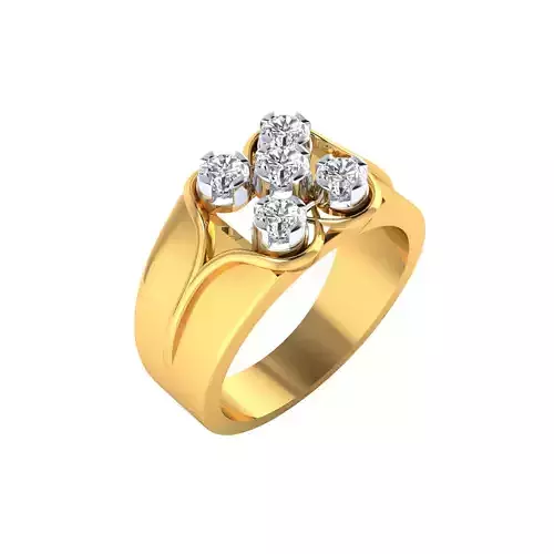 Mens dimoand Ring  Render 3dm STL MTL SLC JCD OBJ FBX D