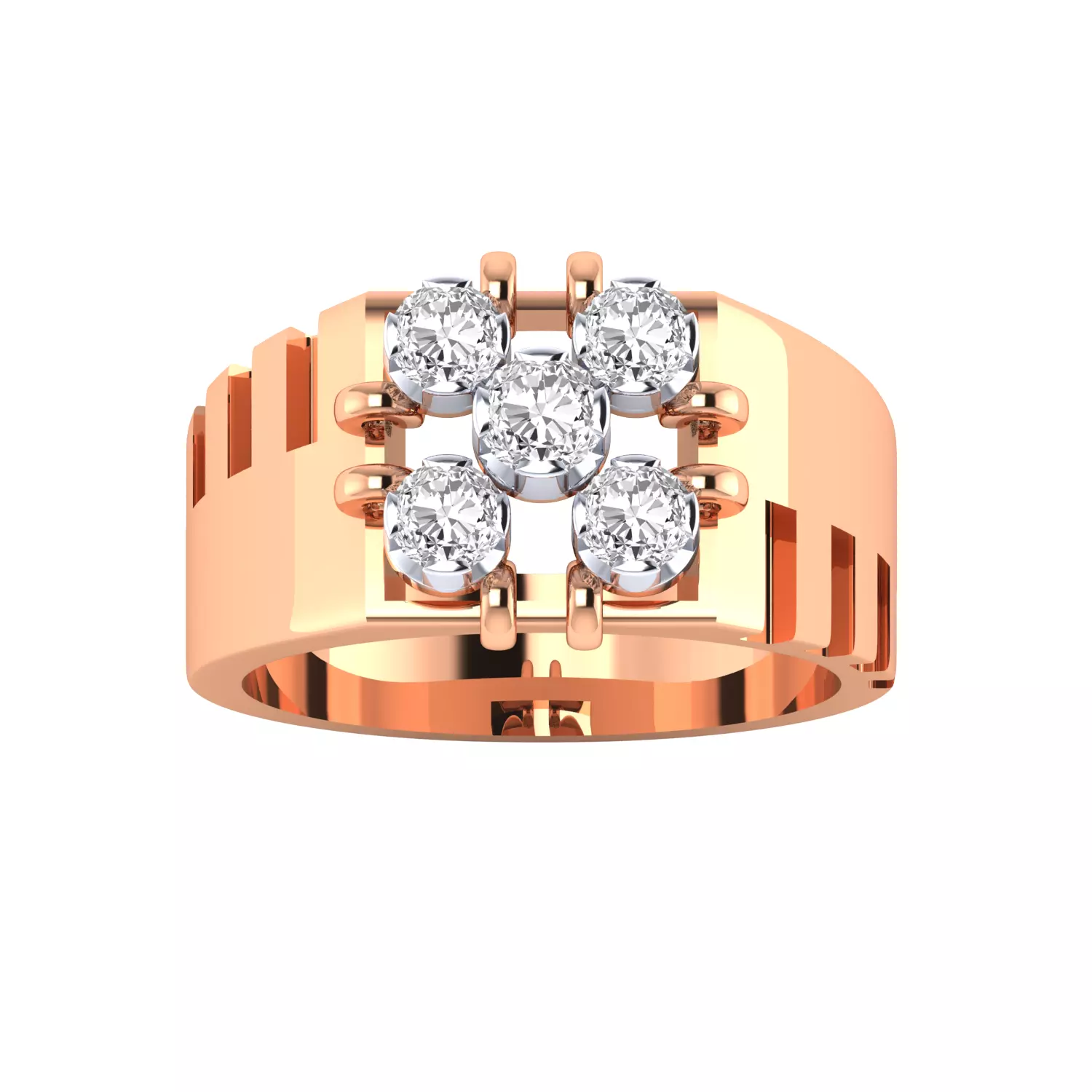 Mens Ring Render 3dm STL MTL SLC JCD OBJ FBX Details 3D print model_6