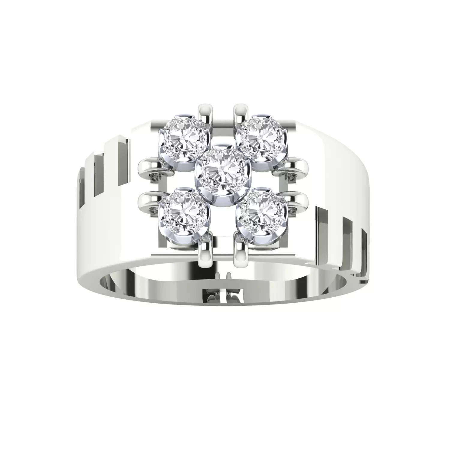 Mens Ring Render 3dm STL MTL SLC JCD OBJ FBX Details 3D print model_13