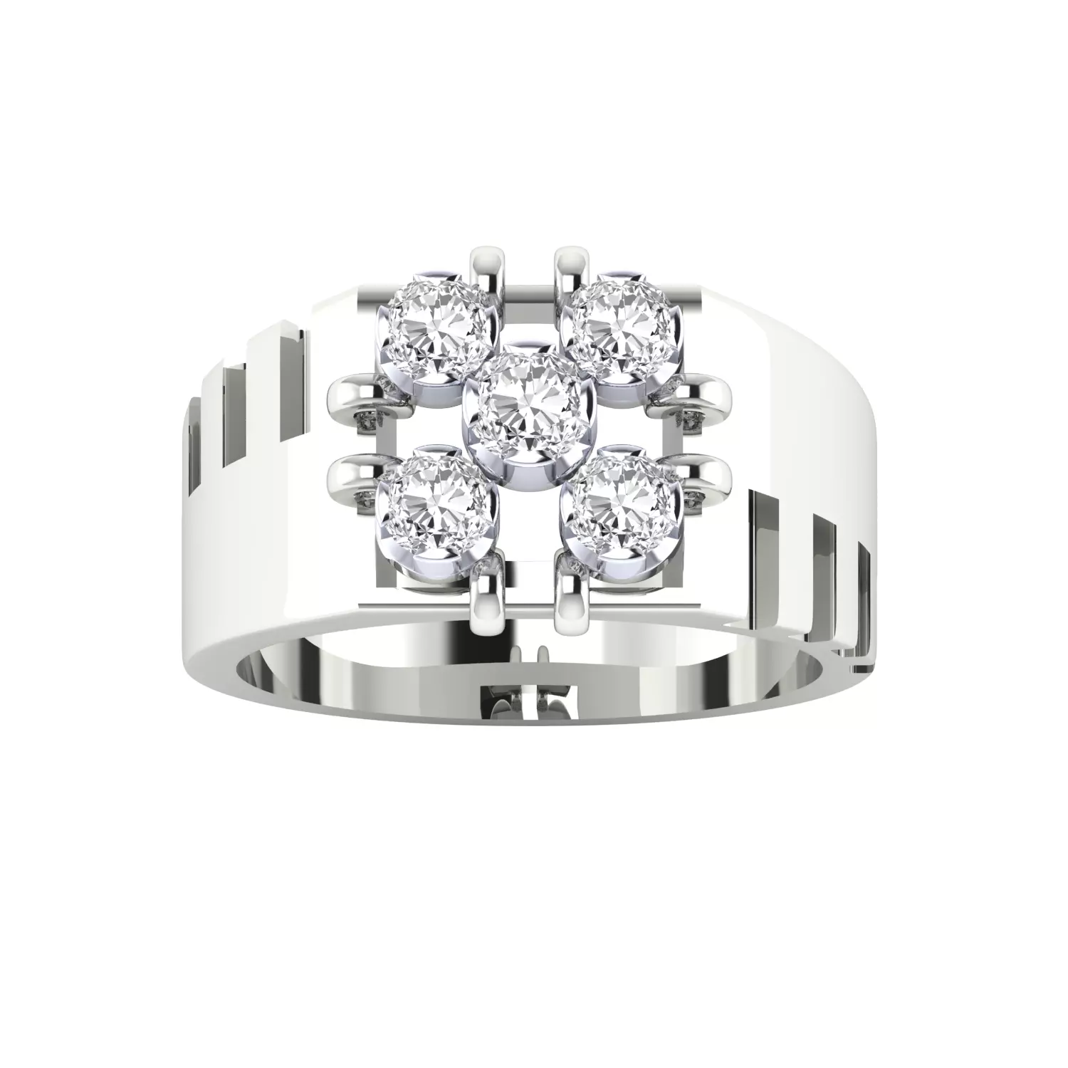 Mens Ring Render 3dm STL MTL SLC JCD OBJ FBX Details 3D print model_14