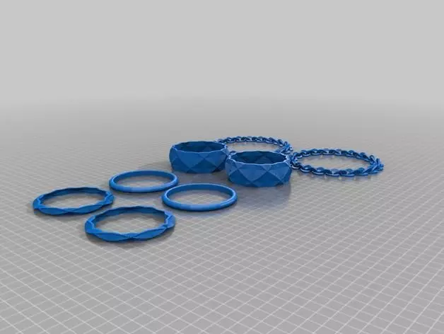 nest of bracelets Free 3D print model_0