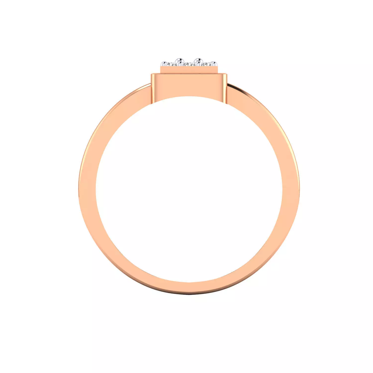 Diamond Head Mens Ring stl 3dm Render obj fbx 3D print model 3D print model_8