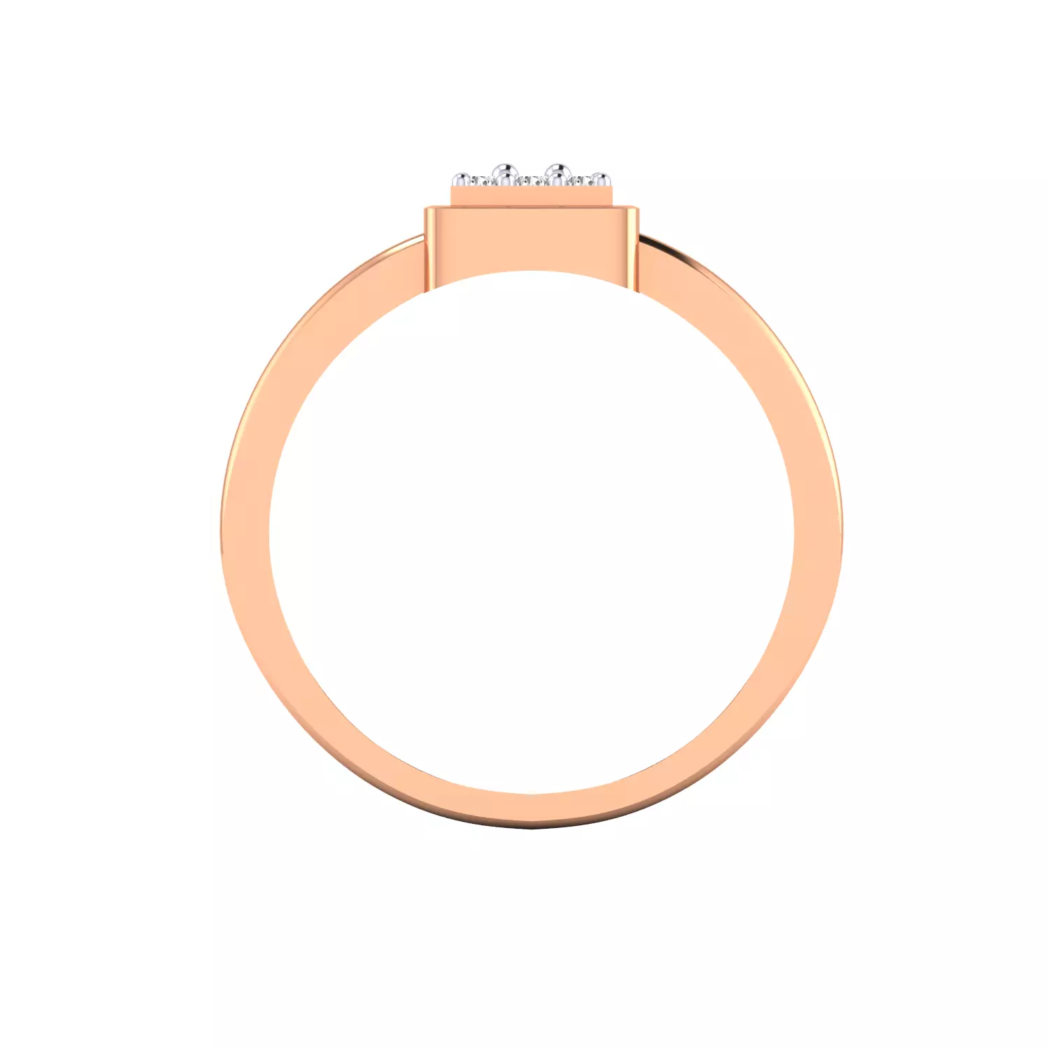 Diamond Head Mens Ring stl 3dm Render obj fbx 3D print model 3D print model_9