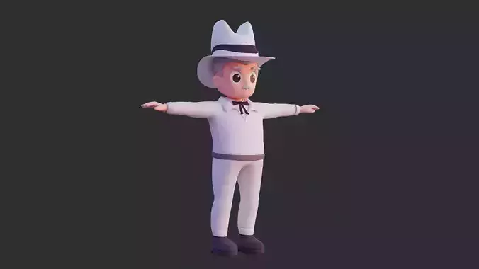 Low Poly Mayor Character