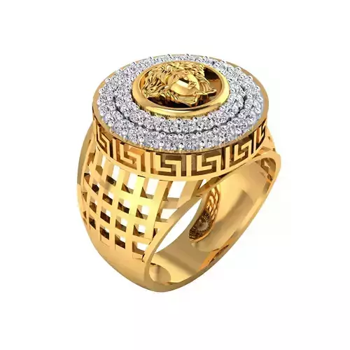 Mens dimond Ring  Render 3dm STL MTL SLC JCD OBJ FBX Details