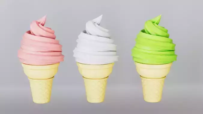 Ice cream 3D model