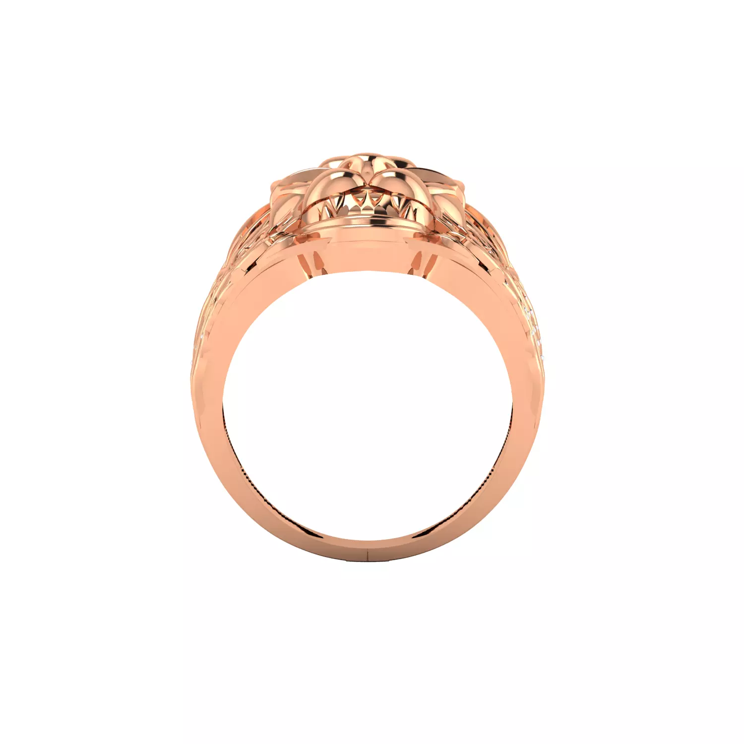 Lion ring 3dm stl obj fbx mtl scl jcd render Details 3D print model_2