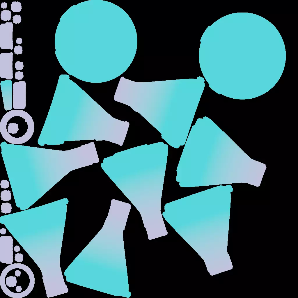 Low Poly Bottle 02 3D model_1