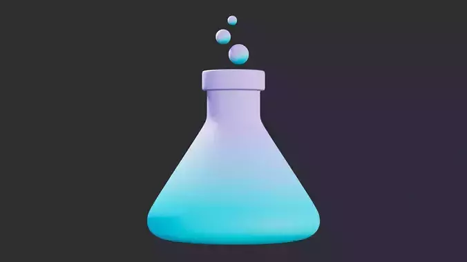 Low Poly Bottle 02