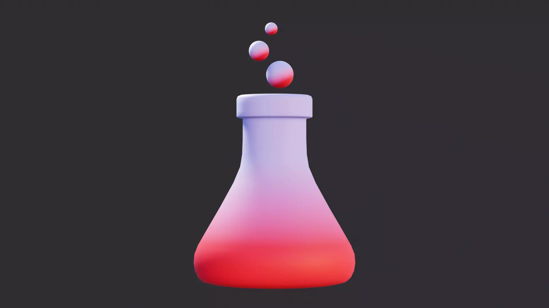 Low Poly Bottle 03 3D model_0
