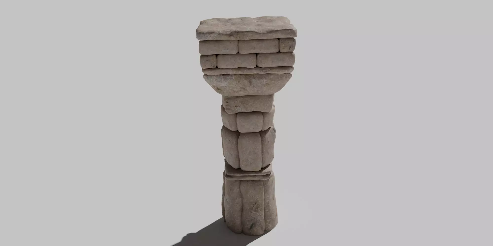 Ancient Column Free 3D model_1