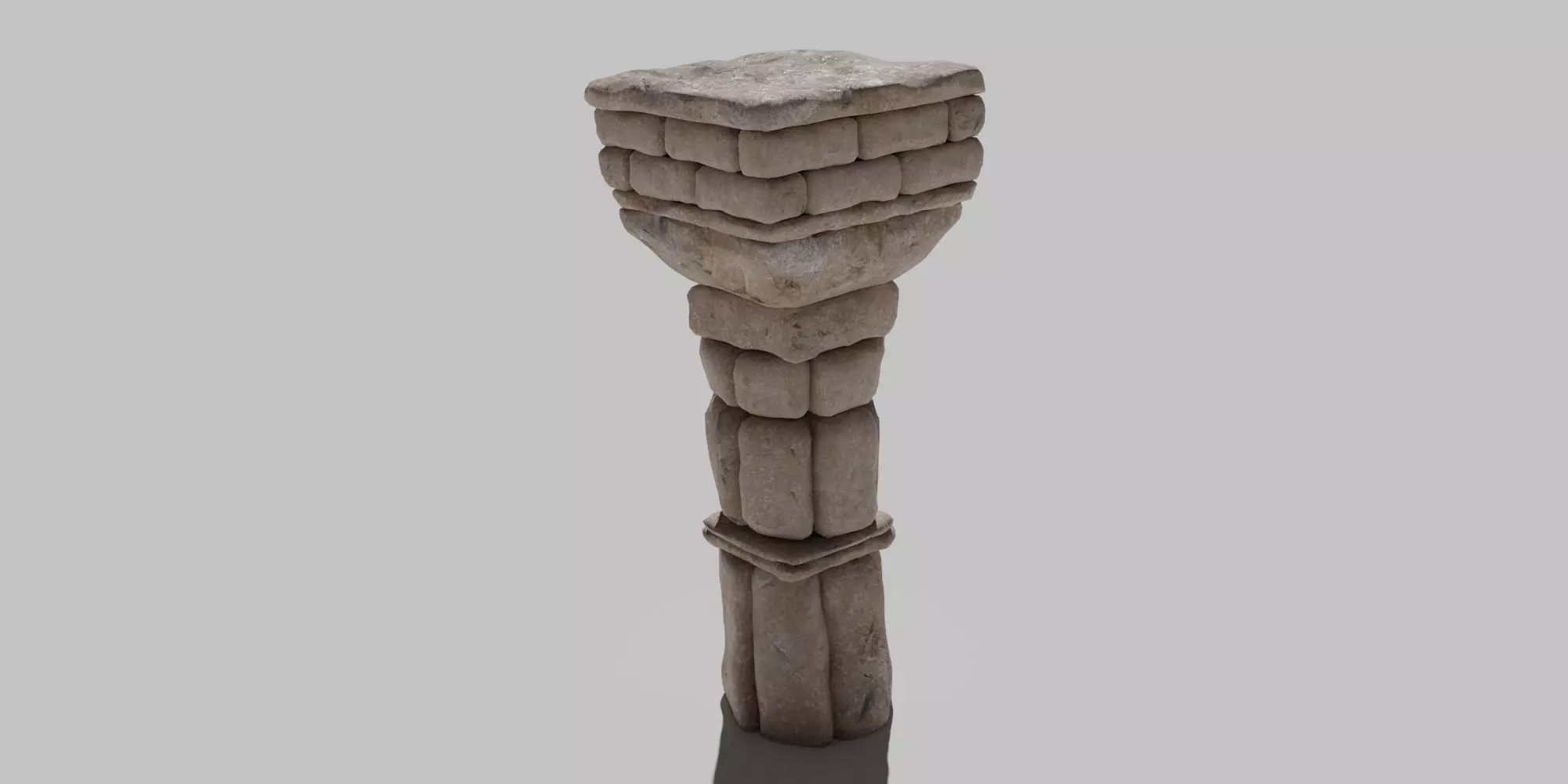 Ancient Column Free 3D model_0