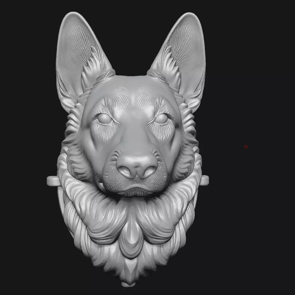 German Shepherd 3D print model_1