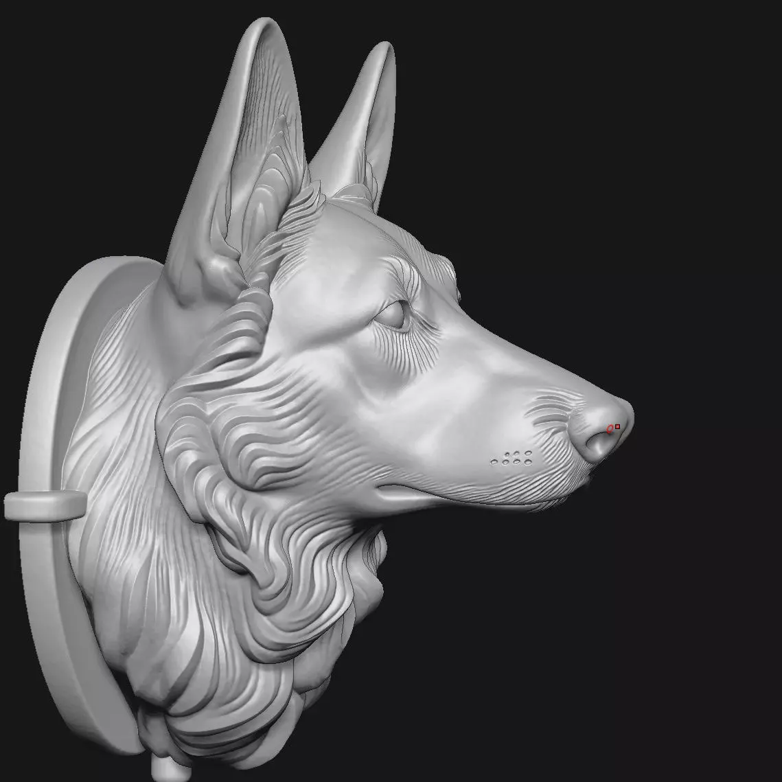 German Shepherd 3D print model_2