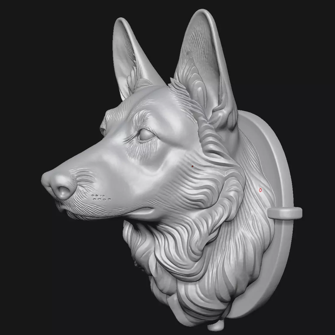 German Shepherd 3D print model_5