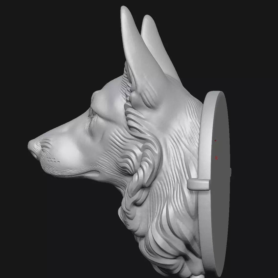 German Shepherd 3D print model_4