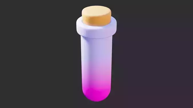 Low Poly Bottle 06