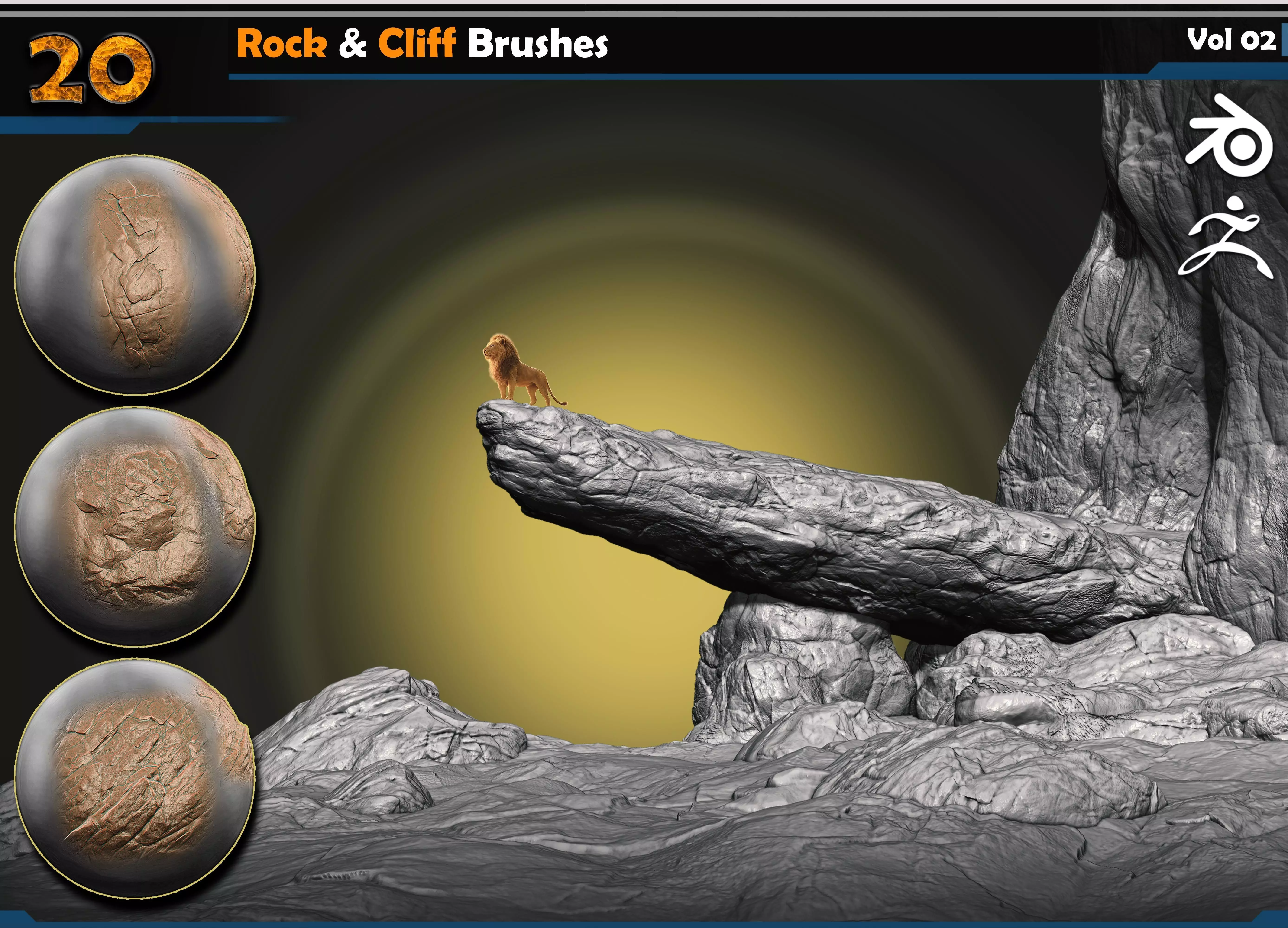 Rock - Cliff Brushes Vol 02 Texture_0