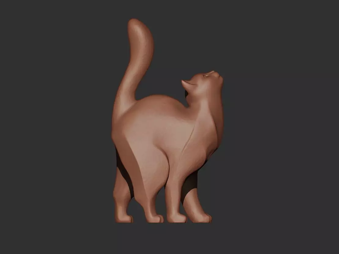 Cat Sculpture 3D print model