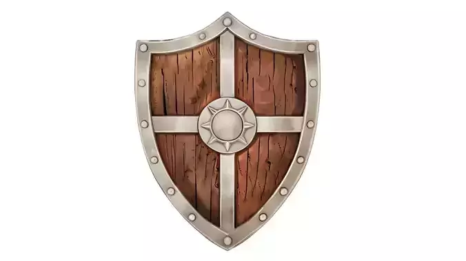 Stylized Medieval Shield 01