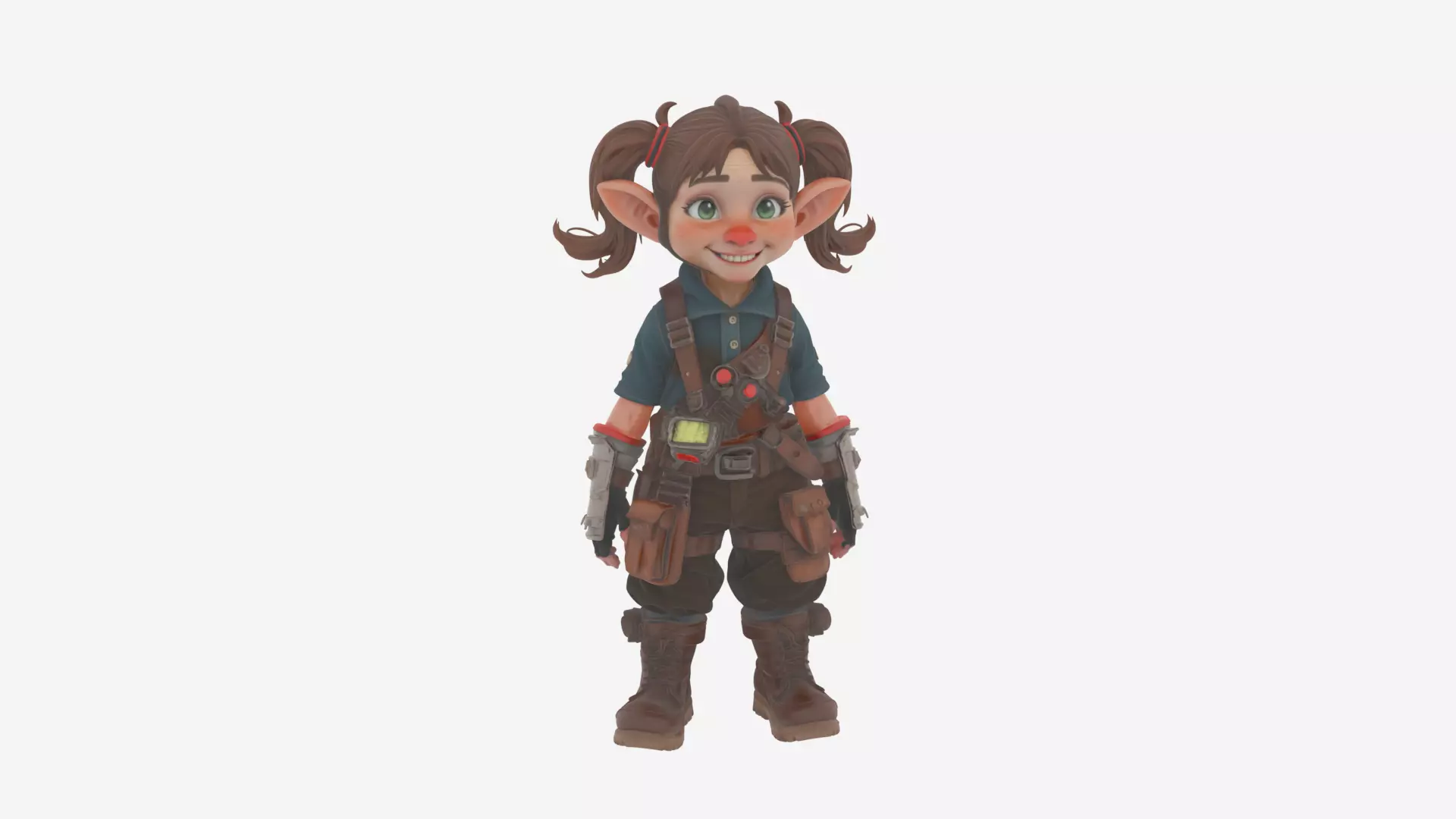 Inventive Energetic Gnome Tinker 3D Model in World of Style 3D model_2