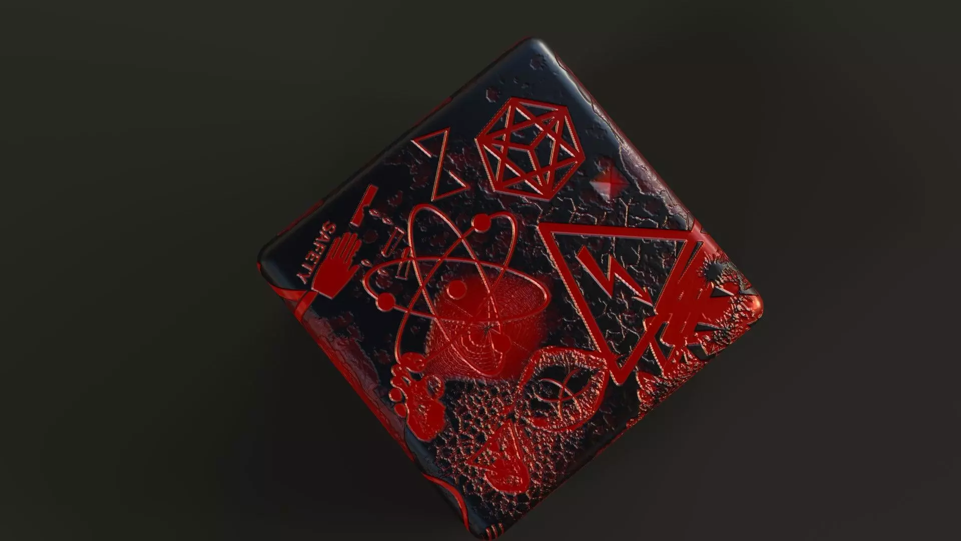 Horror Mysterious Box Dark Grunge PBR 3D Model Low-poly 3D model_3