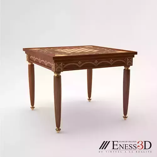 Pro - Game Table Signorini and Coco wood 3D model
