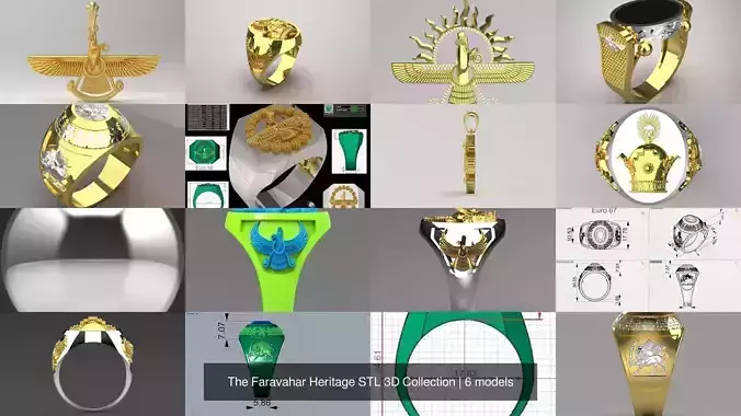 The Faravahar Heritage STL 3D Collection