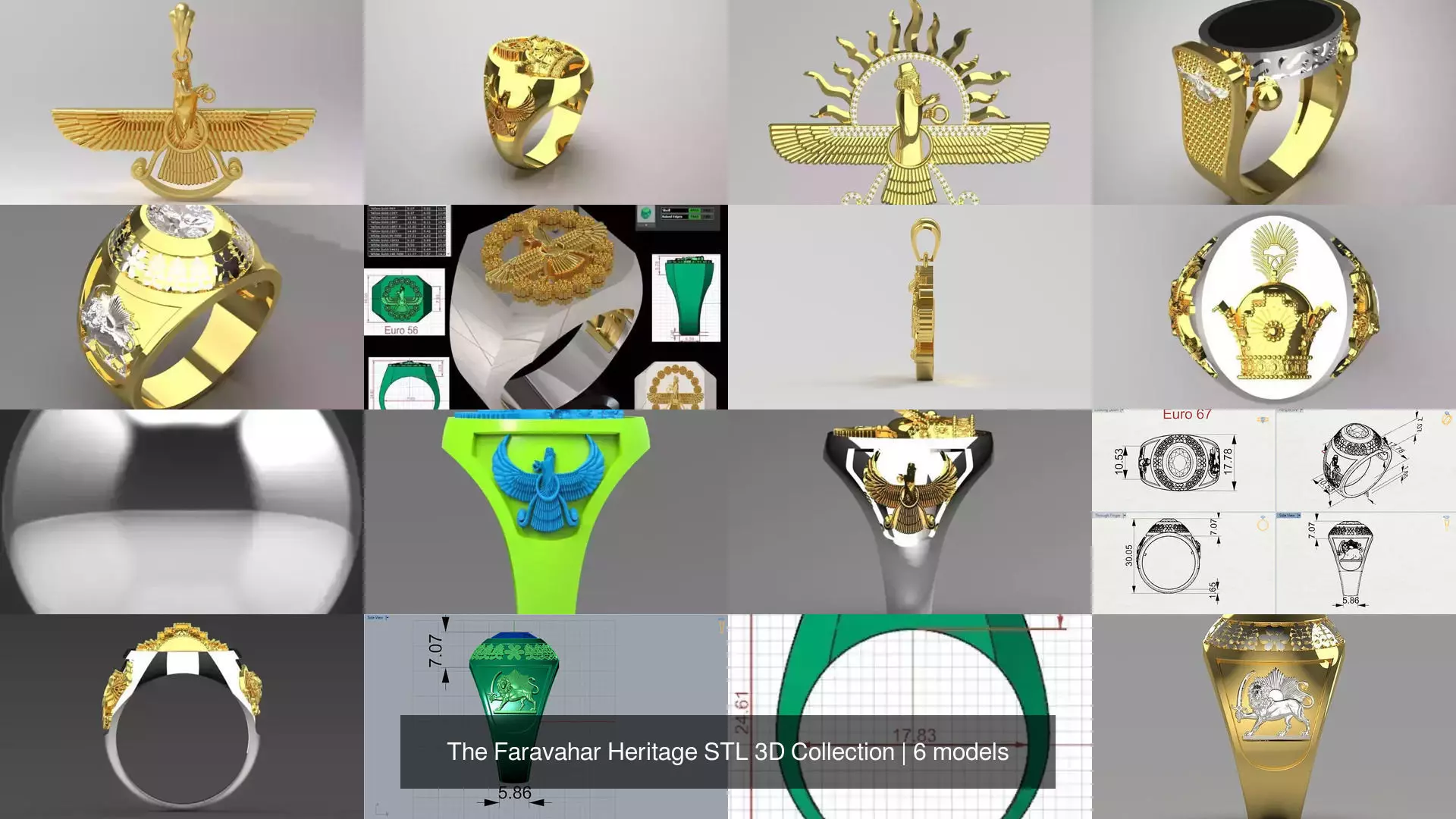 The Faravahar Heritage STL 3D Collection _0