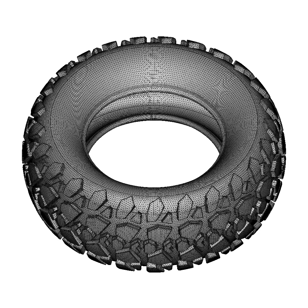 Plastic Heavy Truck Tyre Toy 3D model_3