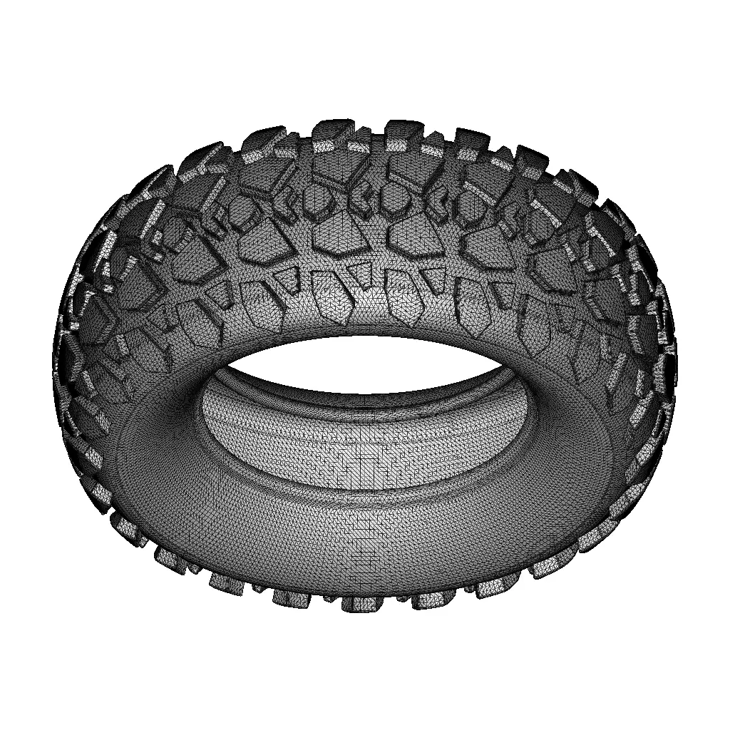 Plastic Heavy Truck Tyre Toy 3D model_4
