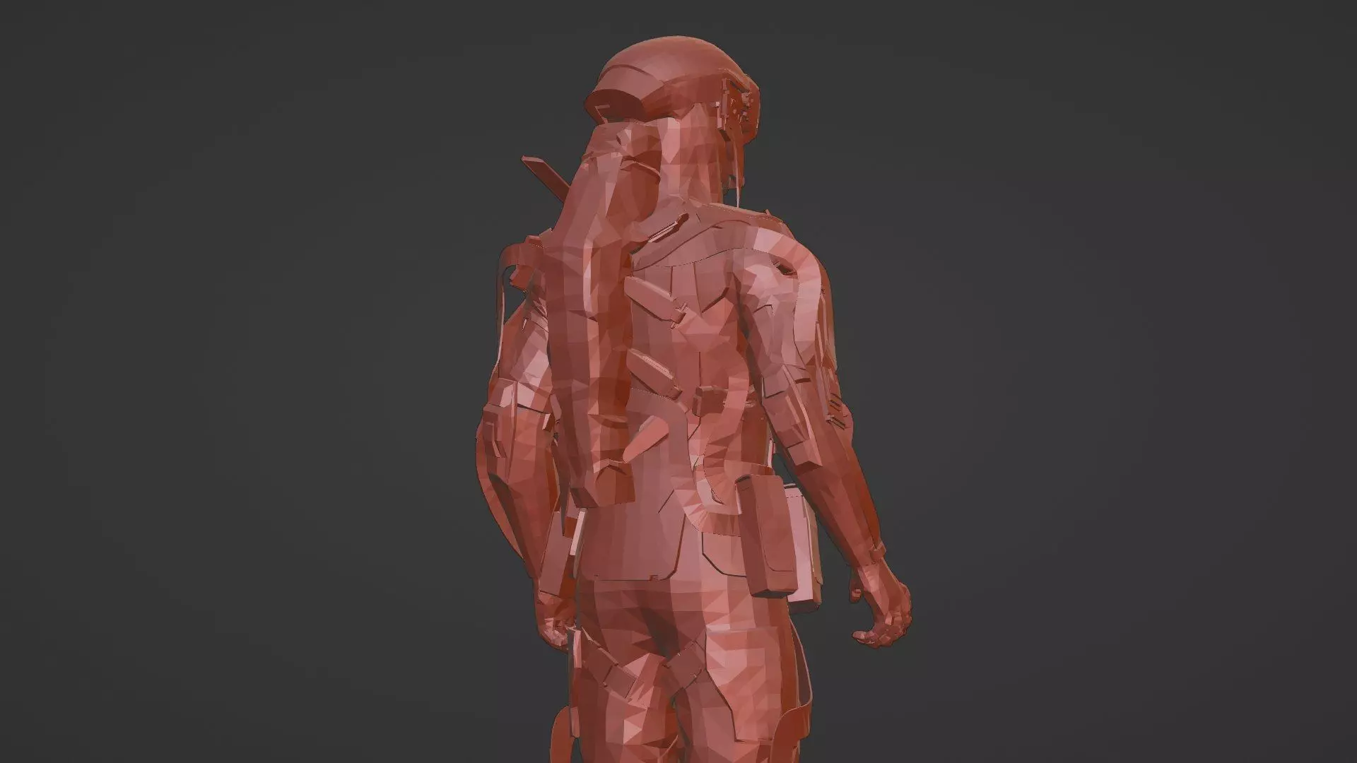 Heavy Combat Mech 3D Model Rigged for Game Engines Animation 3D model_13