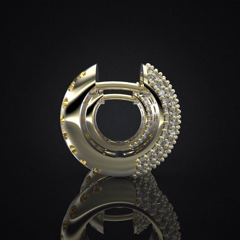 EARRINGS ALLURE SMALL 3D print model_1