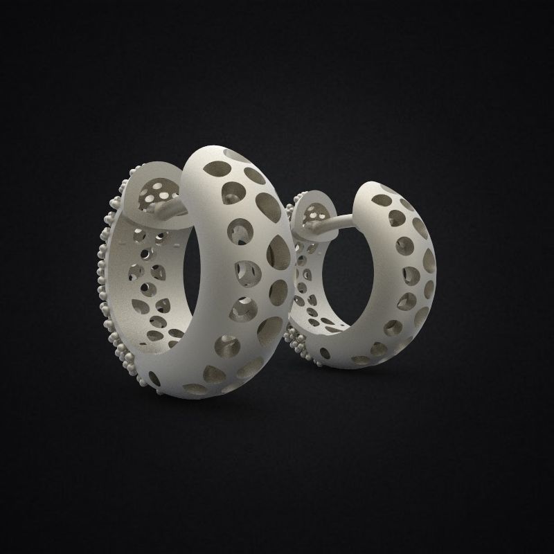 EARRINGS ALLURE SMALL 3D print model_5