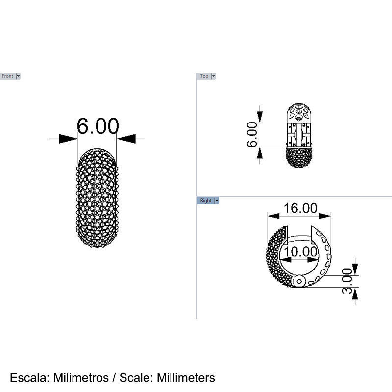 EARRINGS ALLURE SMALL 3D print model_6