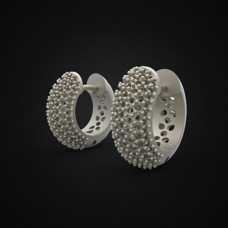 EARRINGS ALLURE SMALL 3D print model_4