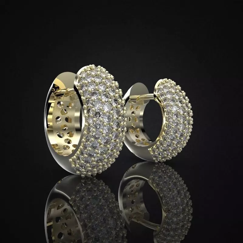 EARRINGS ALLURE SMALL 3D print model_0