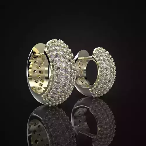 EARRINGS ALLURE SMALL 3D print model
