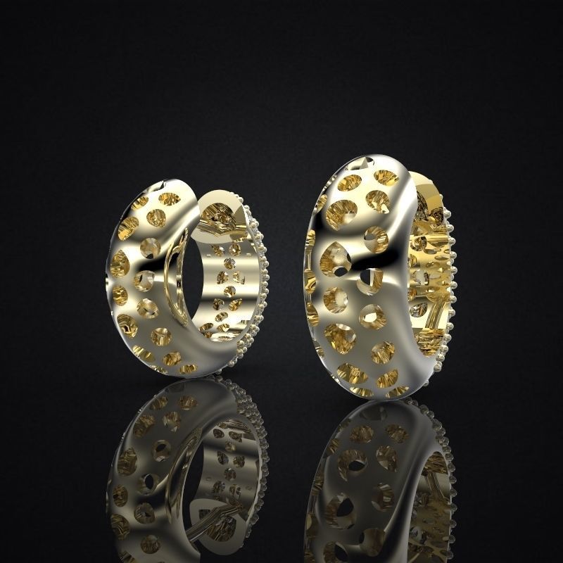 EARRINGS ALLURE SMALL 3D print model_2