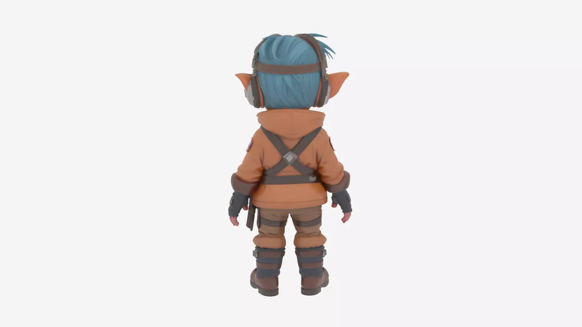 Detailed Daring Gnome Pilot World of Style 3D Model 3D model_4