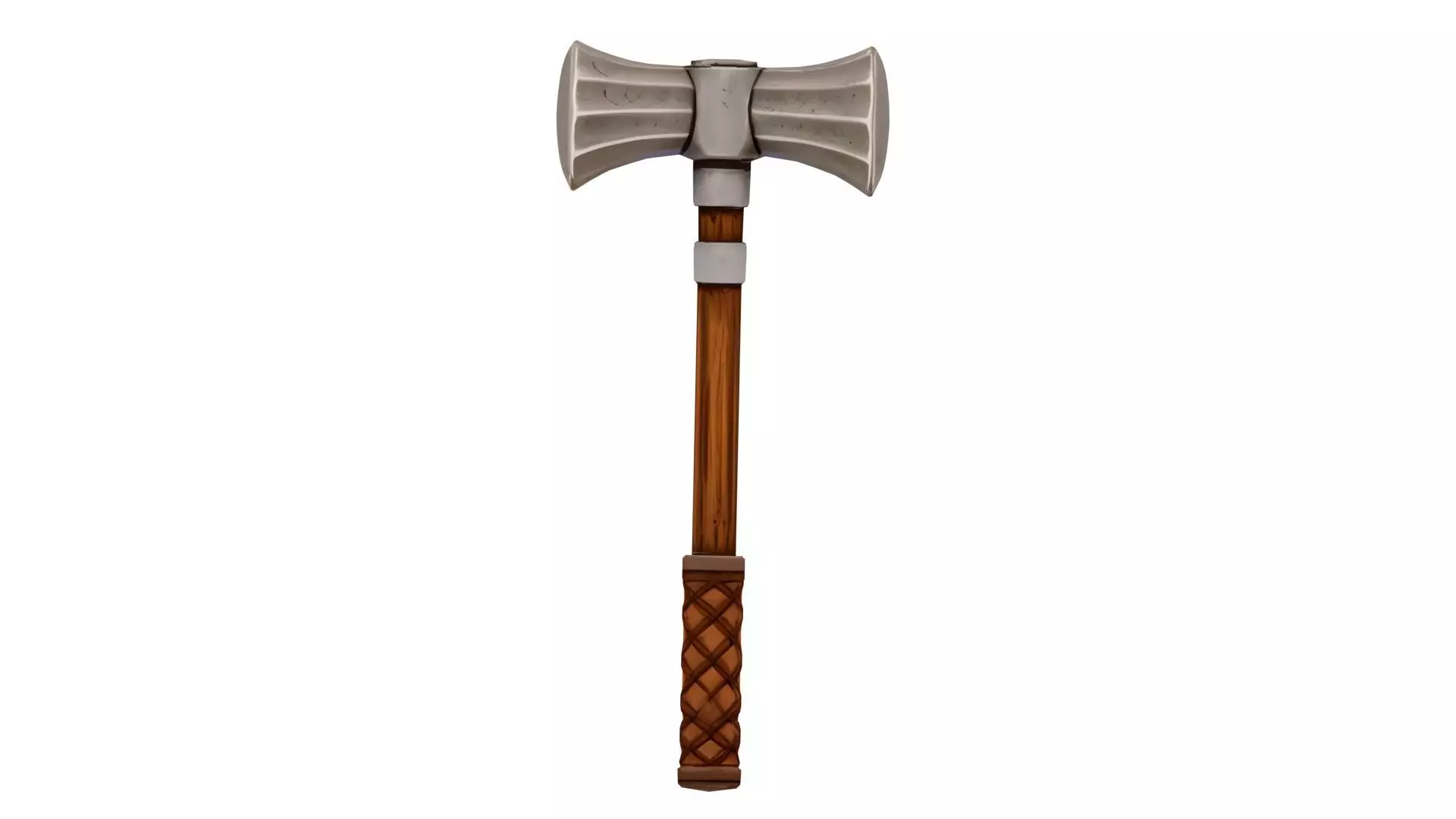 Stylized Medieval Hammer Low-poly 3D model_1