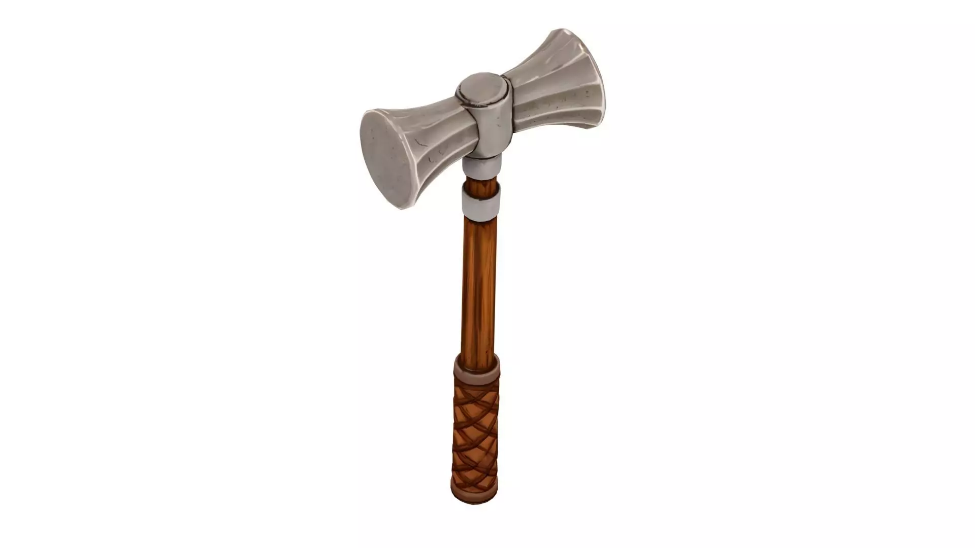 Stylized Medieval Hammer Low-poly 3D model_3